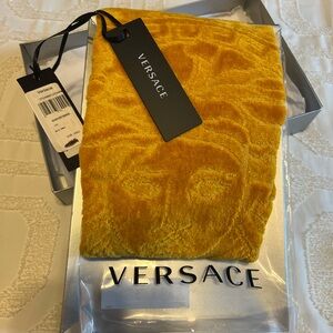 Versace Golden Towel with Iconic Medusa Design